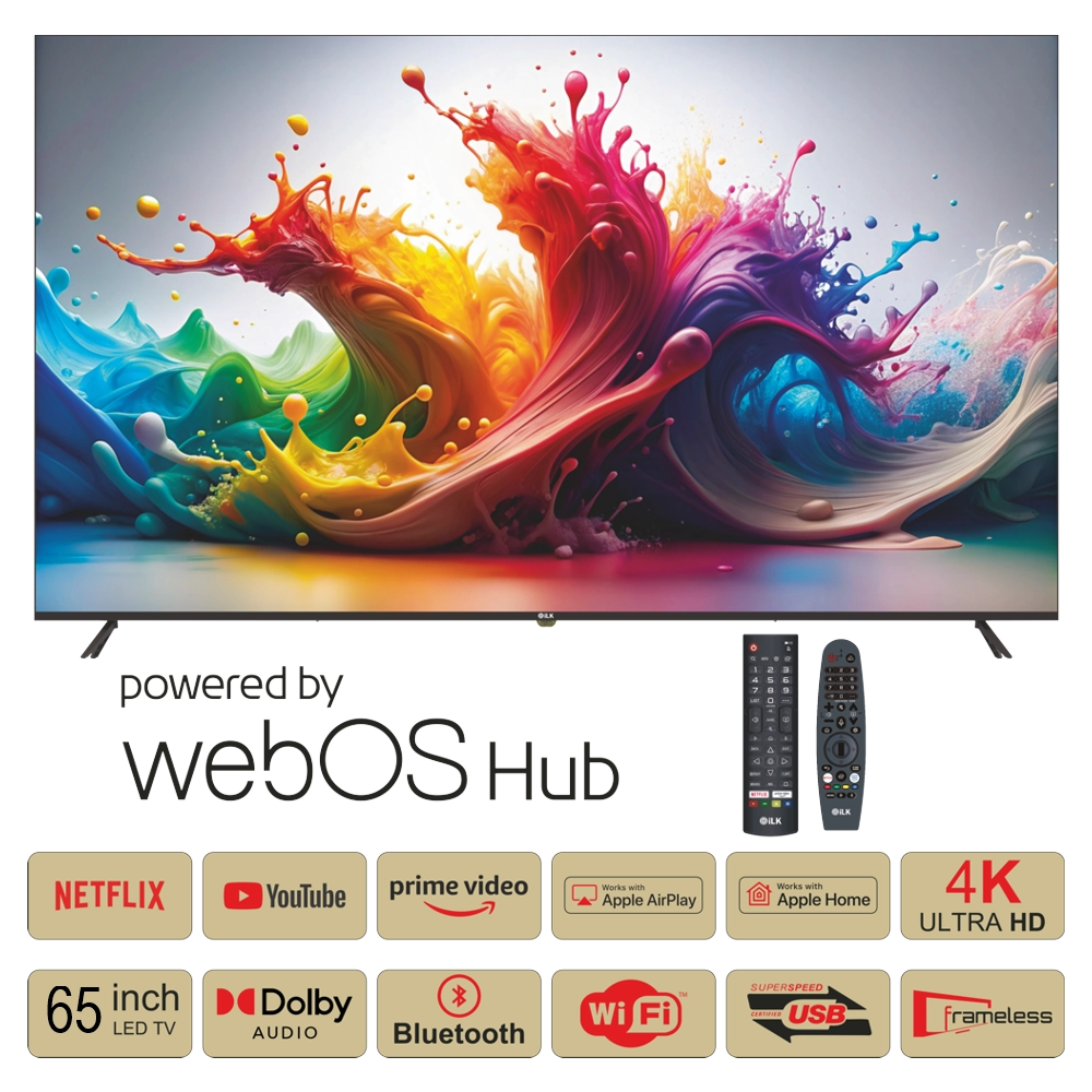 شاشة iLK الذكية بنظام اندرويد 65 بوصة LED TV بدقة 4K Ultra HD — view 2